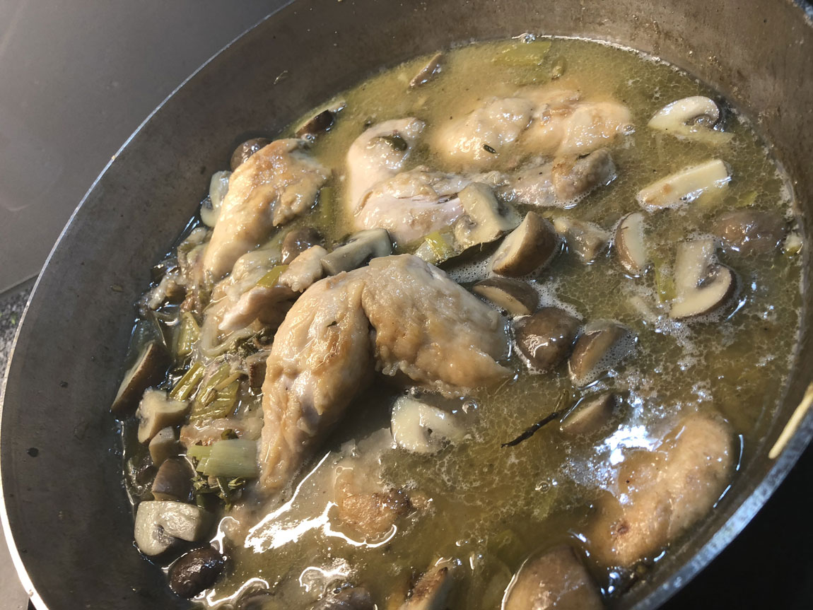 Coq au Vin (mit Weisswein) – Kochen und Essen aus Leidenschaft